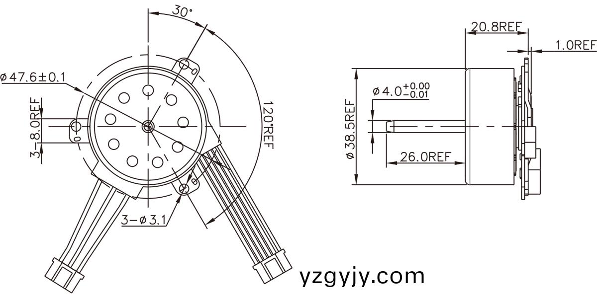 OT-EM3922C1818無(wu)刷電(dian)機|電(dian)吹風(feng)電機(ji)|電(dian)動(dong)工(gong)具(ju)電(dian)機-萬(wan)至(zhi)達電機(ji)