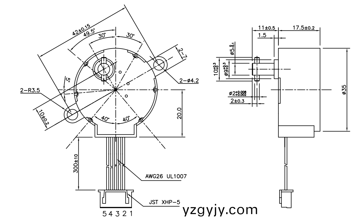 OT-GSM35-368步(bu)進(jìn)減速(su)電(dian)機(jī)|減速步進(jìn)(jin)電機(jī)|步(bu)進(jìn)電機(jī)|空調(diào)(diao)電機(jī)(ji)|監(jiān)(jian)控(kong)攝(she)像(xiang)頭電機(jī)-萬至(zhi)達(dá)電機(jī)