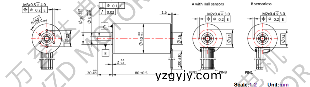 OT-ECS4080無槽無(wu)刷直(zhi)流電(dian)機(jī)-空心桮電機(jī)-萬(wan)至(zhi)達(dá)電機(jī)(ji)