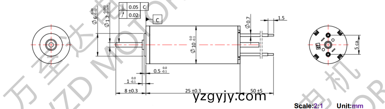 OT-CM1025空心(xin)桮電(dian)機-萬至達(da)電機