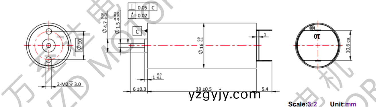 OT-CM1640空(kong)心桮(bei)電機(jī)(ji)-萬(wan)至達(dá)(da)電(dian)機(jī)