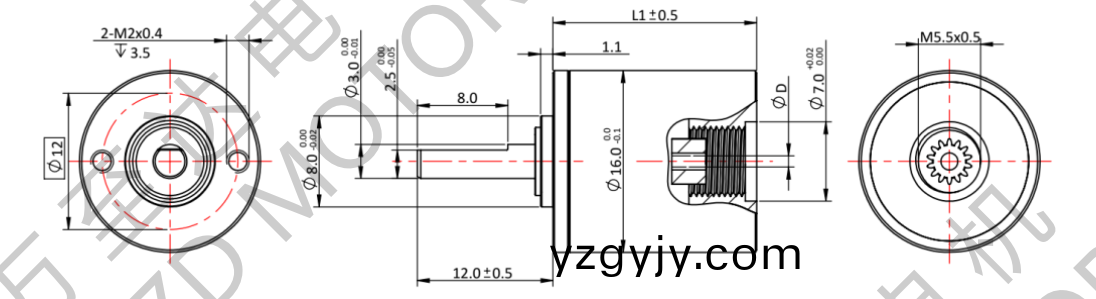 OT-16GP行星齒(chi)輪箱(xiang)-齒輪(lun)箱-萬(wàn)(wan)至(zhi)達(dá)電機(jī)