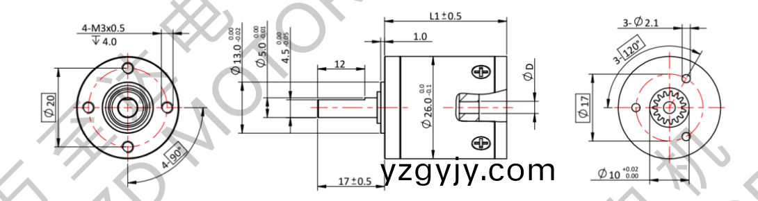 OT-26GP行(xing)星(xing)齒輪箱(xiang)-齒(chi)輪(lun)箱-萬(wan)至(zhi)達(dá)電(dian)機