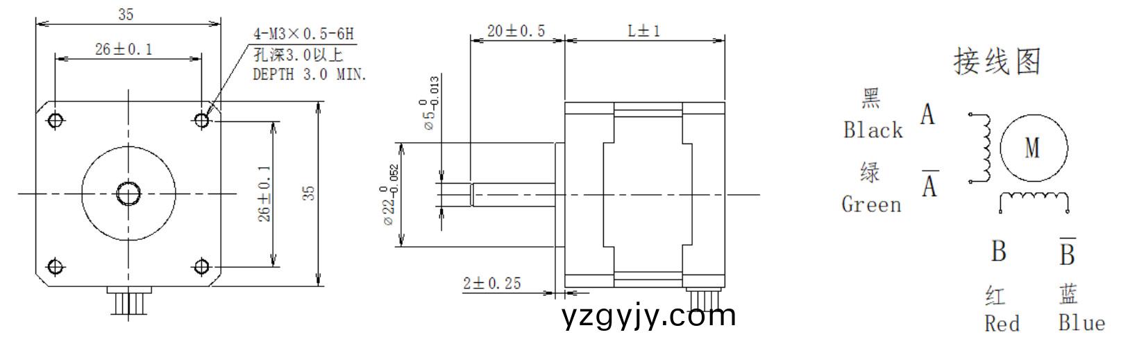 35係(xi)列1.8°兩相(xiang)開環(huán)步進(jìn)(jin)電機(jī)(ji)結(jié)(jie)構(gòu)(gou)